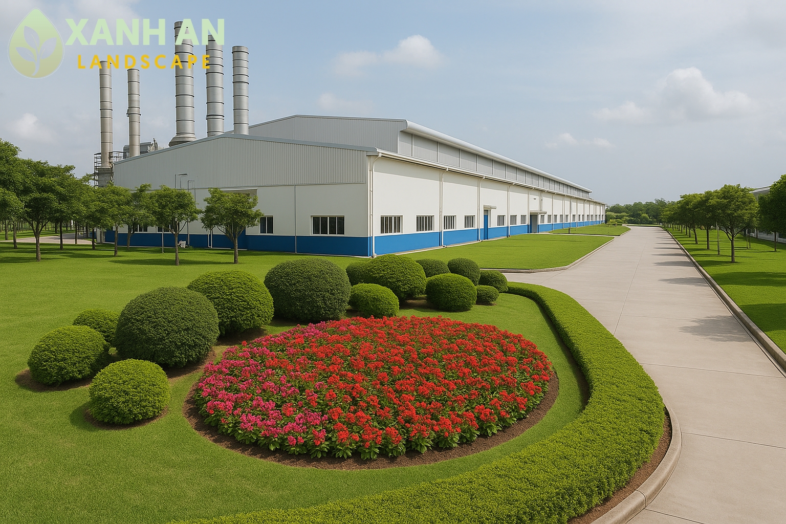 Cảnh quan nhà máy khu công nghiệp