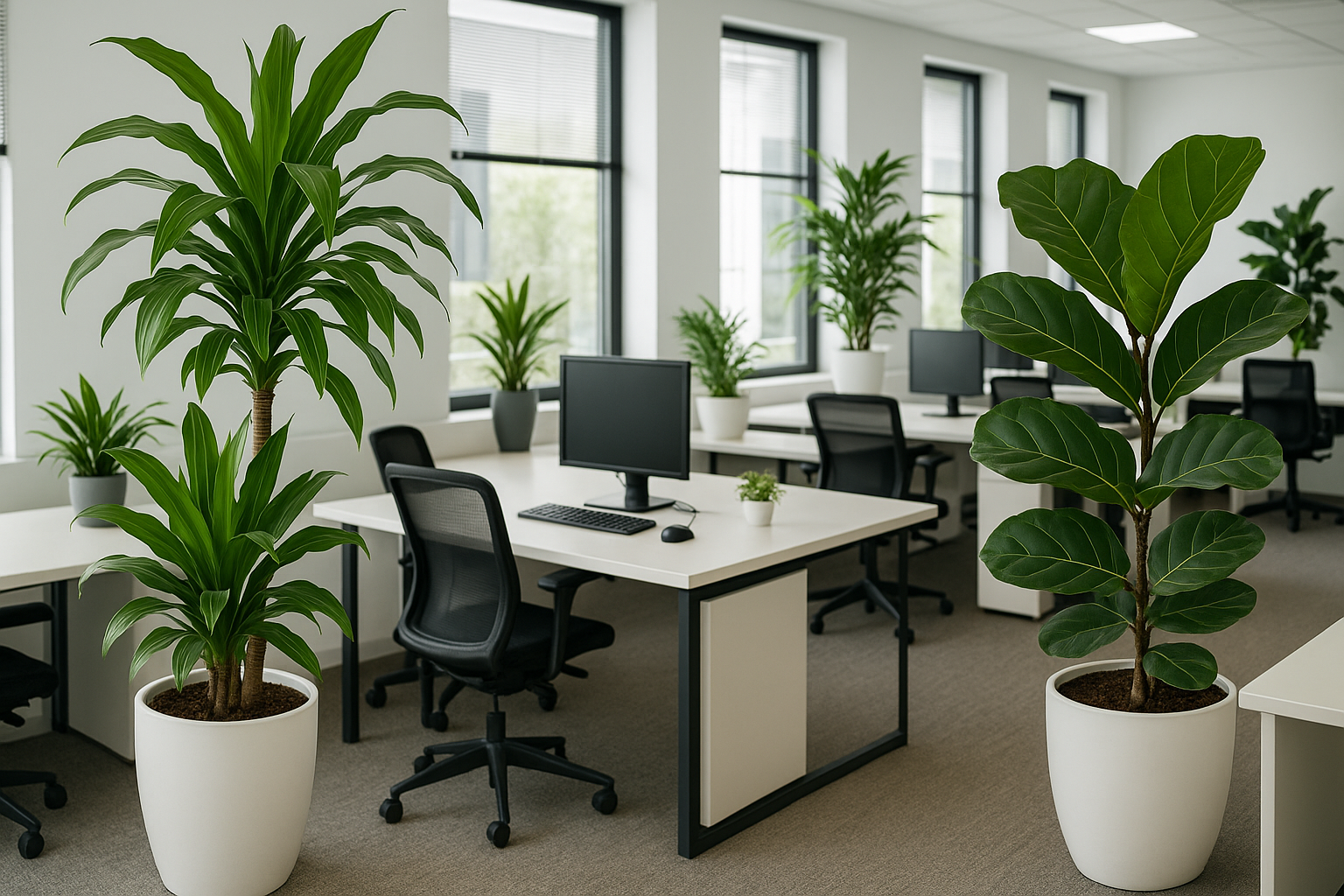 5 Cách tăng hiệu quả làm việc nhờ cây xanh trong văn phòng