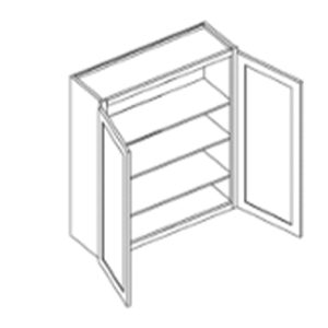 Tủ treo tường 2 cánh, 3 kệ điều chỉnh được