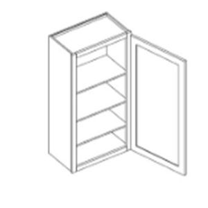 Tủ treo tường 1 cánh, 3 kệ điều chỉnh được