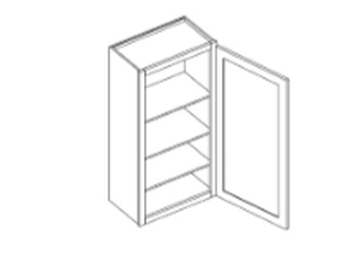 Tủ treo tường 1 cánh, 3 kệ điều chỉnh được