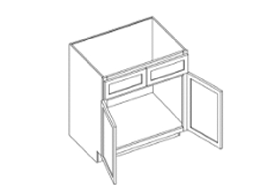 Tủ bếp dưới có 2 ngăn kéo, 2 cánh và 1 kệ điều chỉnh được