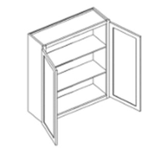 Tủ treo tường 2 cánh, 2 kệ điều chỉnh được