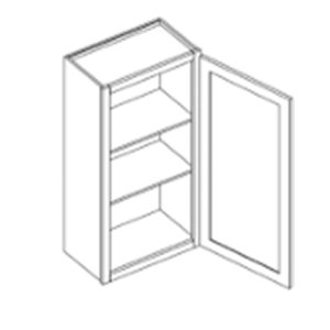 Tủ treo tường 1 cánh, 2 kệ điều chỉnh được