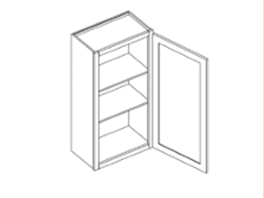 Tủ treo tường 1 cánh, 2 kệ điều chỉnh được